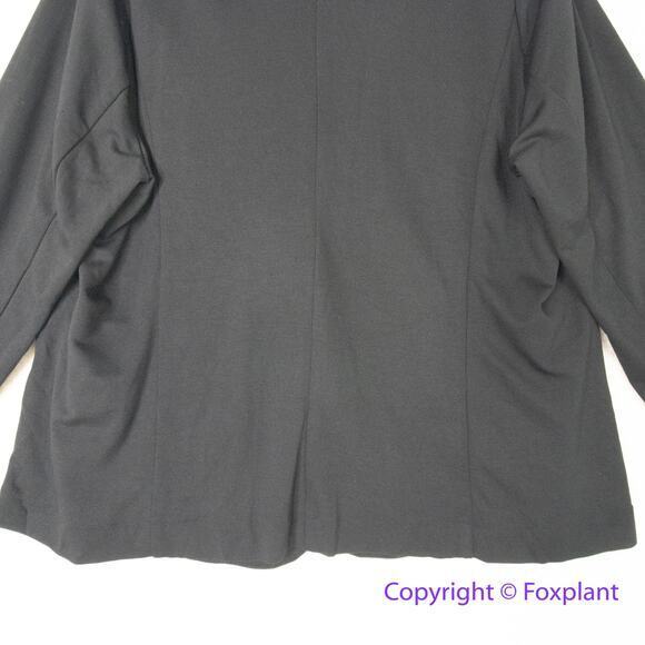 New! Eloquii black blazer one button, shoulder pads, size 20 - Picture 9 of 14